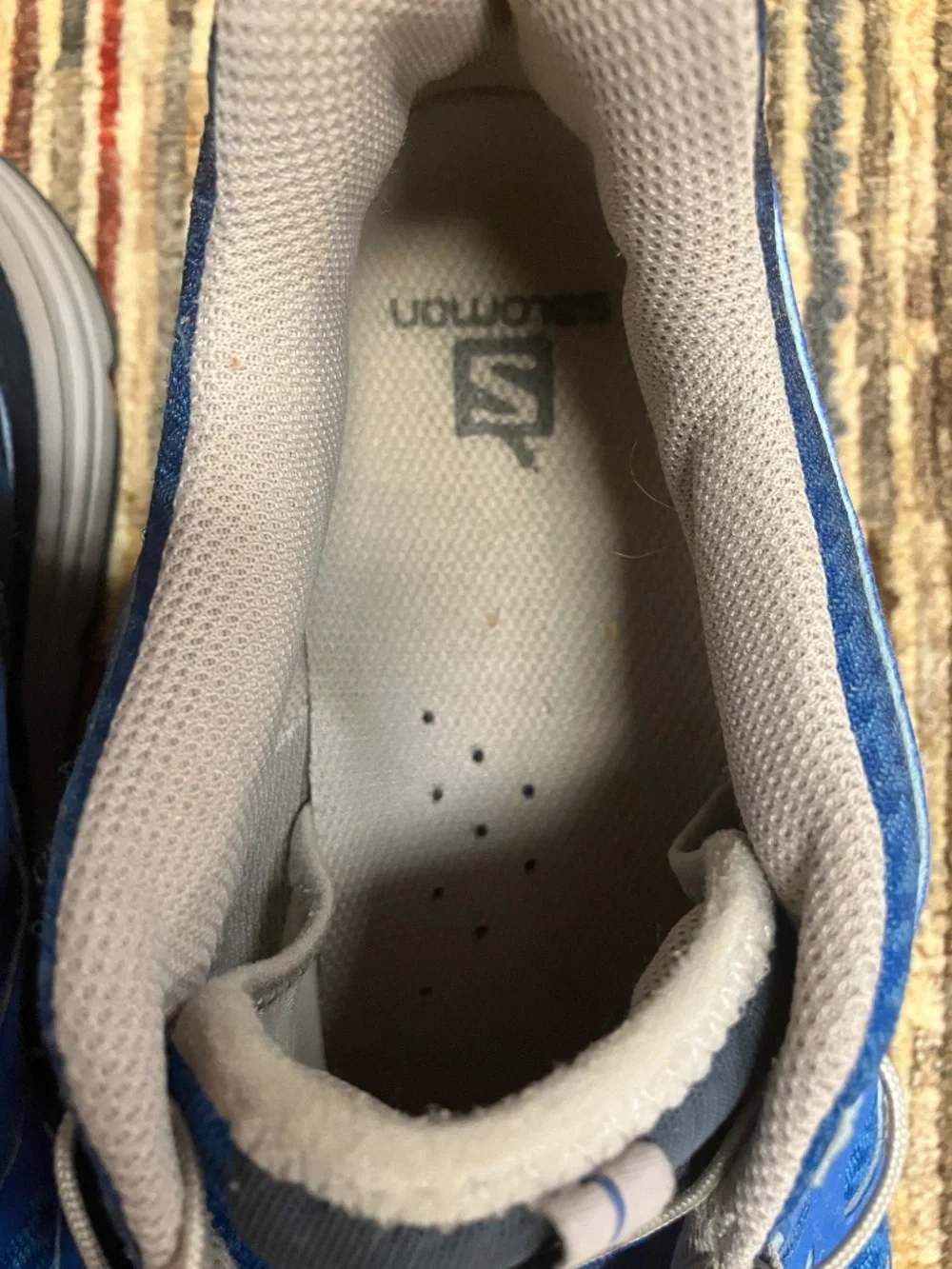 Men's Salomon Synapse Blue Trail Shoes - USA 9.5